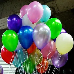 Decorazioni per matrimoni che splendono 12 colori da 10 "a palloncini a palloncini a palloncini a palloncini a palloncini da festa 100 pezzi/lotto