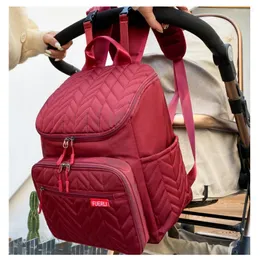 Okul Çantaları 2023 Büyük Kapasiteli Su Geçirmez ve Karşı Anlaşım Seyahat Mommy Backpack Momy Hamile Bez İşlevi Bezi Çantası Nakış