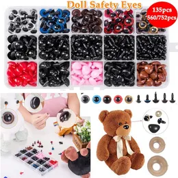 Sewing Notions & Tools 135/560/752pcs Set Plastic DIY Doll Eyes Nose Kit Colorful Safety Noses Handmade Craft For Toy Making