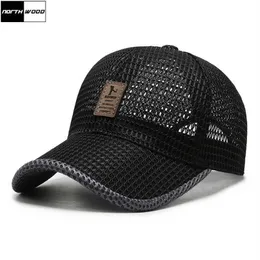 Ballkappen Northwood Summer Mesh Baseball Mütze für Männer Frauen Angelhut Sonnenvisor Hats Bone Casquette Homme Dad Hut Z0301