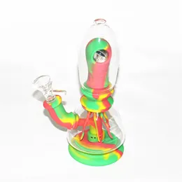 Кальяны силиконовые бонги с водными трубами Dab Rig Coldie Creative Eye Silicone Bongs стеклянный пепельный ловчик пепла