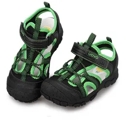 Sandals Sandal Anak Sandal Serap Keringat Musim Panas untuk Anak Laki-laki Sandal Datar Sandalias untuk Anak Sepatu Pantai Sepatu Uovo L230301