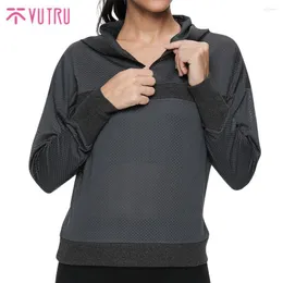 Aktive Hemden Vutru Frauen Sportswear Fitness atmungsaktives T-Shirt Sportanzug Yoga schnell trocken laufende Fitnessstudio-Kleidung Jacken