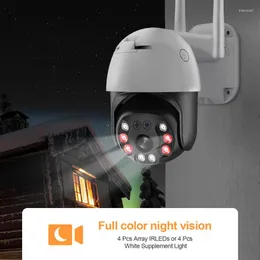 Wi -Fi Video Surveillance Camera Full Colors HD 5MP Wireless Outdoors Audio Nightvision Audio с водонепроницаемой IP66