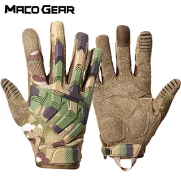 Five Fingers Gloves Touch Screen Tactical Gloves Cycling Training Climbing Bicycle Riding Fitness Hunting Hiking Outdoor Work Full Finger Glove Men 230301