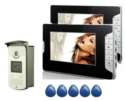 Video Door Phones Intercom Access Control System Camera Waterproof 1000TVL RFID Unlock 7" Phone Entry