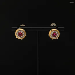 Pendientes Amorita Boutique 925 Plata 18K Oro Boda Geo Joyería Flor Zircon 2Colors