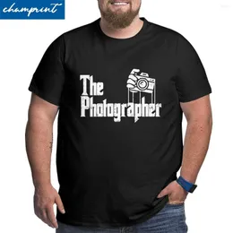 Herr t-skjortor män pografi The Pographer Short Sleeve Crew Neck Clothing Big Tall Tee Shirt överdimensionerad 4xl 5xl 6xl T-shirts