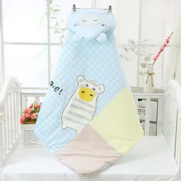 Decken Swaddling Infant Soft Swaddle Baby Schlafsack geboren Baumwolle Quilt Jungen und Mädchen Cartoon Decke Kinder Tagesdecken Kinder 230301