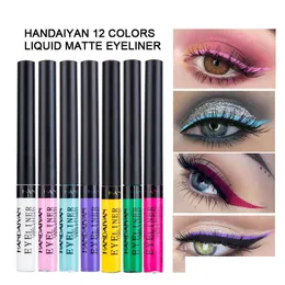 Eyeliner Handaiyan Beais Liquid Color Eyeliners Easy To Wear Longlasting Quick Dry Makeup Waterproof Eye Liner Drop Delivery Health Dhur8