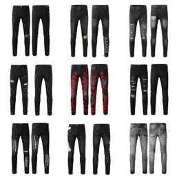 Amirs Jeans Tasarımcı Kot Pantolon Desig 22 Renk Pantolon Uzun Su Hippop Çıkartma İnce Kot Düz Sokak Giyim Sıska Pantolon Toptan 30-40 #Shop39