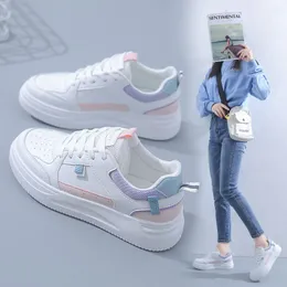 Fashion hotsale women's flatboard shoes White-pink White-purple spring casual shoes sneakers Color54