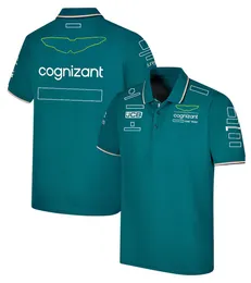 F1 Offizieller Herrenfahrer T-Shirt Formel 1 Team Racing Anzug T-Shirts Polo-Shirt-Fahrer 14 und 18 übergroßes Trikot MMMG