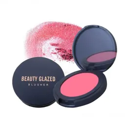 Blush Beauty Glazed On Make Over Makeup Pigment Powder Compact Mineral Face Pressed Longlasting Easy to Wear Private Label Blushes D DHBG8