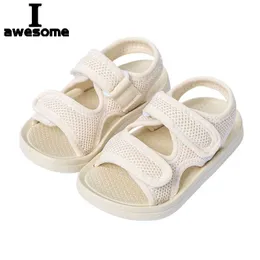 Sandals Sepatu Anak-Anak Baru Mode Anak Laki-Laki Sandal Bayi Bernapas Musim Panas 2022 Sandal Putih Dingin Baru 14-23 L230301