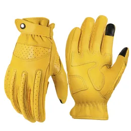 Fem fingrar handskar ozero mens pekskärmhandskar läder motorcykel handskar utomhus sport full finger cykel guantes motorcyklisthandskar 230301