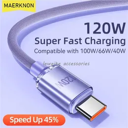 6A 120W USB Typ C Kabel Super Schnelle Ladegerät Kabel 0,25 M/1M/1,5 M/2M Schnell Ladung USB C Kabel Für Huawei Samsung Xiaomi Telefon Datenkabel