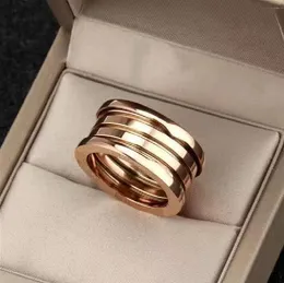 BVL prachtige 100% eleastic merk BVL ringen gezamenlijke merk vrouwen vintage sieraden de nieuwste 18k rose gouden ring ontwerper Ring paar cadeau zwart en wit keramiek Bulgar