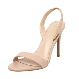 Women sandals shoes luxury brands designer shoes Marylin 85MM metallic leather sandal lady Heeled Sandalies Pink with box