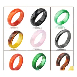 Carro DVR Band Rings Irtanha natural Jade Crystal Gemstone Jewelry noivado Casamento de noivado para mulheres e homens Ame presentes mais colorido entrega dh43y