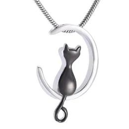 IJD10014-2 Pet Cat Urn ketting voor Ashes Cremation Sieraden Memorial Keepsake Hanger-My Kitten Forever in My Heart Ashes Jewelry263w