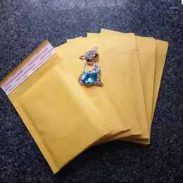 Jewelry Pouches 15cmx21cm Kraft Bubble Mailing Padded Envelopes Bag Yellow Paper Mailers Accessories Package Bags