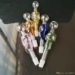 El pote grande corto recto del hueso de la cuartilla de los accesorios que fuma, al por mayor Bongs los tubos de cristal de la hornilla de aceite