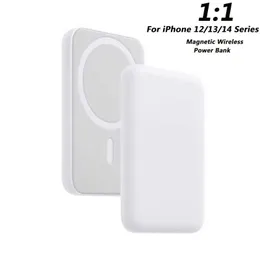 BANCOS DE PELÍGO DE CELILLO Cargador inalámbrico magnético para iPhone 12 13 14 Pro Max Mini más Potencia portátil Bank PowerBank Batería externa de repuesto R230301