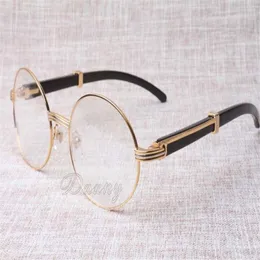 2019 New Retro Frame High-End Fashion Black Character Frames 7550178 Manliga och kvinnliga modeller runt anti-UV-glasögon storlek 57-22-318L