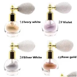 Ansiktspulver mineral specar flash spray med airbag 4 färger skimmer facil och kropp lösa pulver kontur makeup privat etikett cosmet dhpb6