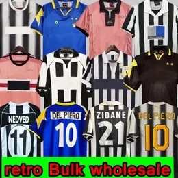 Piłka nożna Retro del Piero Pirlo Marchisio Inzaghi 84 85 92 96 97 98 99 02 03 04 05 94 95 Zidane Maillot Davids Boksic Conte koszulka 11 12 Juventus Football Shirt
