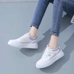 Mode hotsale femmes flatboard chaussures blanc-rose blanc-violet printemps chaussures de sport baskets Color50