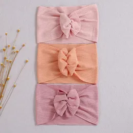 Akcesoria do włosów skręcam węzeł Baby Girl Headband Children Turban Stripe Bandaże dla Borns Hairbands szerokie opakowanie na głowę maluch