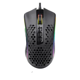 Mice Redragon M808 Storm Lightweight RGB Gaming Mouse 85g Ultralight Honeycomb Shell 12 400 DPI Precise Registration Super Lite Cable 230301