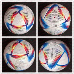 Nieuwe topkwaliteit World Cup 2022 Soccer Ball Size 5 Hoogwaardige mooie match voetbalschip de ballen zonder air271y