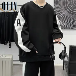 Men's Tracksuits OEIN Unisex Oversized Hoodies and Jogger Set 2023 Spring Fleece Lined Streetwear 2 Pieces Tracksuit Fashion Jogging Suit 230228