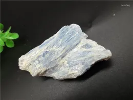 Dekoratif Figürinler Doğal Kaba Mavi Kiyanit Crytstal Taş Mineralleri Brezilya Küme Kristalleri Hediyeler Süsler Koleksiyon için Süsler