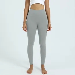 2023 lu pantaloni da yoga morbidi in materiale nudo da donna yoga a vita alta i tuoi leggings sport palestra fitness lady