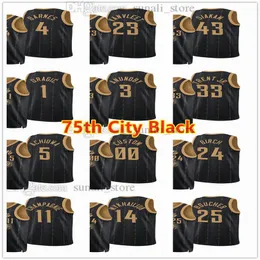 75e verjaardag 2021-22 City Black Basketball Jerseys Scottie 4 Barnes Fred 23 VanVleet Pascal 43 Siakam Goran 1 Dragic OG 3 Anun311y