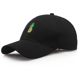 قبعات الكرة الأناناس تطريز البيسبول أغطية للرجال نساء Sunmmer Cotton Kpop Snapback Caps للجنسين الموضة زوجين الهيب هوب الشمس أبي Z0301