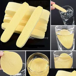 Sponges Applicators Cotton Soft Compressed Sponge Face Cleaning Facial Washing Pad Exfoliator Cosmetic Puff Drop Delivery Health Dha8F