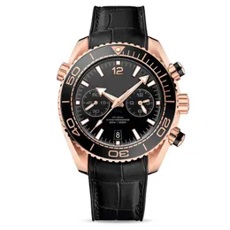 ABB_WATCHES MENS 시계 시계 고급 기계적 자동 시계 비즈니스 현대식 날 손목 가죽 스테인리스 스틸 시계 접이식 버클 둥근 마운틴 시계 선물