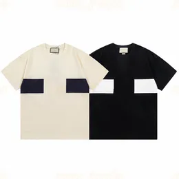 新しいファッションピュアコットンTシャツレディングストライプ印刷