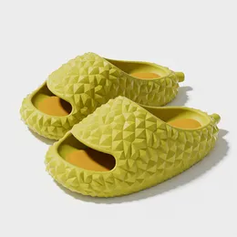 Новая мода Женщины Durian Fruit Slippers Летние открытые пляжные тапочки.