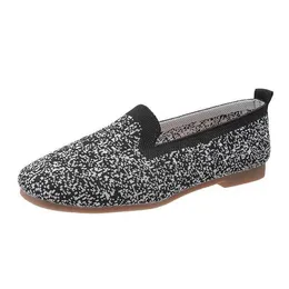 Elbise Ayakkabı Ayak Toe Flats Bayanlar Düz Ayakkabı Bale Nefes Alabilir Örgü Mokasinler de Mujer Gestante Bailarinas de Mujer Loafers Sonbahar 35-42 L230302