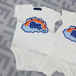2023新生児の新しいBebeプリントコットンロンパー0-2y Rompers Toddle Baby Bodysuit Retail Retail Babys Close