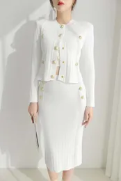نساء قطعتين فستان مجموعات desginer نماذج ضئيلة تصميم شكل سيدة الزي ملابس الأعمال تنورة رسمية مجموعة 55