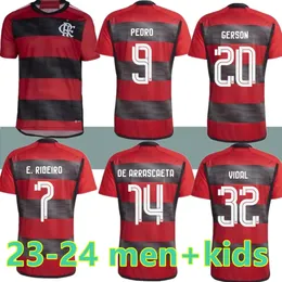 CR Flamengo soccer jerseys fans player version Flamenco 23 24 David Luiz DIEGO E.RIBEIRO GABI football shirts Thiago PEDRO DE ARRASCAETA 2023 2024 MEN size:S-4XL