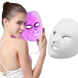 Hemskönhetsmaskin 7 färger skönhetsterapi foton led ansiktsmask ljus hudvård föryngring rynka akne borttagning ansikte skönhet spa instrument