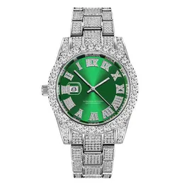 y Men Wrist Watch Low 1 peça Hip Hop Rose Gold Diamond Watch to Luxery Fitens Breifcase del Dgins Seico327W